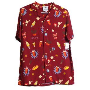 Disneyland Shirt Size S Hong Kong Maroon Red Matching FAMILY Vacation Tops NWT